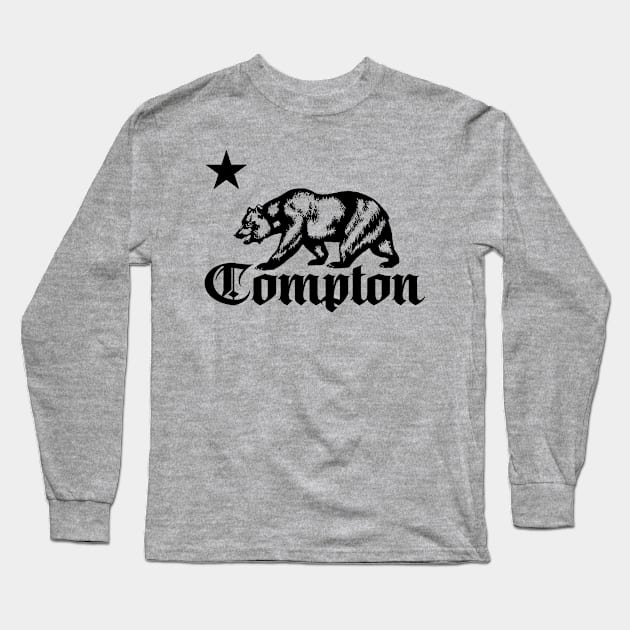 COMPTON - Cali bear Long Sleeve T-Shirt by LILNAYSHUNZ